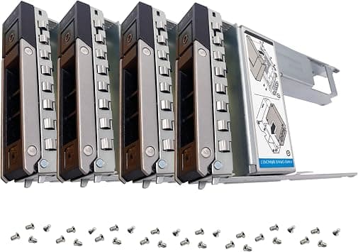 BestParts 4-Pack 2.5 to 3.5 HDD Tray Replacement for Dell G16/15/14 Server | HDD Adapter Caddy Replacement for Dell PowerEdge R760 R660 R650 T560 R750 R7515 T550 R650 T550 R450 R740 R640 R540 R440 R7920 على Amazon.ae - متتبع الأسعار