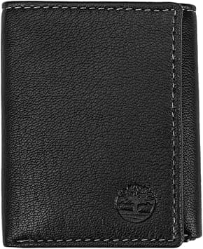 Timberland Men's Leather Trifold Wallet with ID Window on Amazon - Best Deal Finder