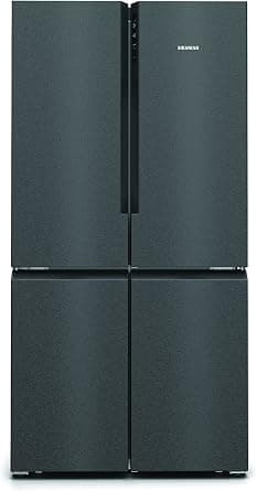 Siemens KF96NAXEAG French Door Fridge Freezer, 605L Net Capacity, NoFrost, MultiAirflow, SuperCooling, LED, Black Stainless Steel on Amazon.ae - Price Tracker