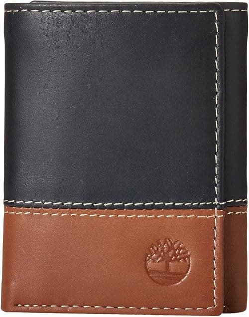 Timberland Men's Leather Trifold Wallet with ID Window on Amazon.sa - Price Tracker