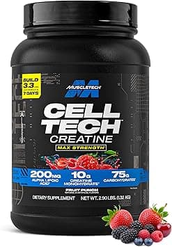 muscletech cell tech, the most powerful creatine formula, fruit punch, 3.00 lbs (1.36kg), CELH3-003-FP-0-UK on Amazon.sa - Price Tracker