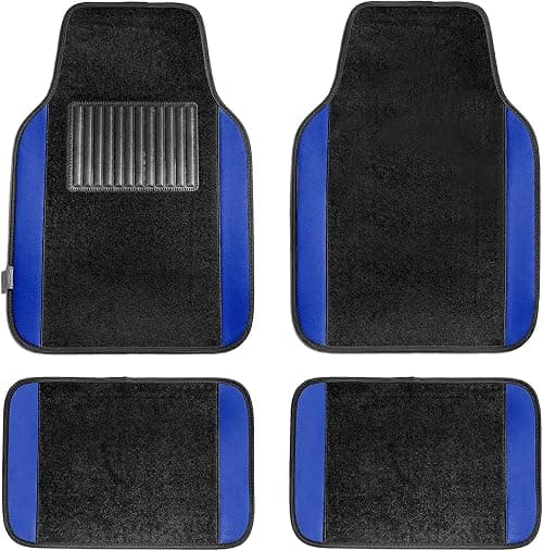 FH Group Car Floor Mats - Carpet Floor Mats for Cars, Universal Fit Automotive Floor Mats, All Purpose Car Floor Mats, Carpet Protector Mat for Most Sedan, SUV, Truck Floor Mats Blue على Amazon.ae - متتبع الأسعار