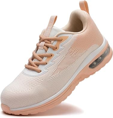 LANSNBO Steel Toe Shoes for Women Lightweight Breathable Safety Work Sneakers Non-Slip Puncture-Proof Utility Slip On Footwear for Industrial Construction on Amazon.ae - Price Tracker