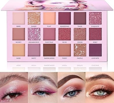 Ucanbe 18 Colors Aromas Nude Long Lasting Multi Reflective Shimmer Matte Glitter Pressed Pearls Eye Shadow Palette on Amazon.ae - Price Tracker