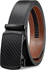 BOSTANTEN Mens Belt Leather 2 Pack Ratchet Belt For Men Dress and Casual with Adjustable Buckle, Trim to Fit - Amazon.ae Price Tracker