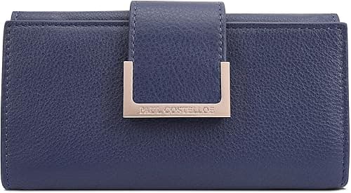 PAUL COSTELLOE Genuine Leather Women's Wallet - Designer RFID-Blocking Bifold Clutch with Multiple Card Slots & Zip Coin Pocket - Available in 6 Stylish Colours, Alto on Amazon.ae - Price Tracker
