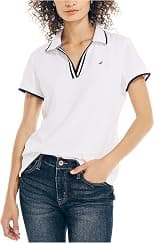 Nautica womens Nautica Sustainably Crafted Ocean Split-neck Polo Nautica Sustainably Crafted Ocean Split-Neck Polo - Amazon.ae Price Tracker