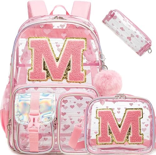HTgroce Clear Backpacks for Girls School Backpack for Kids See Through Backpacks for Elementary Students على Amazon.ae - متتبع الأسعار
