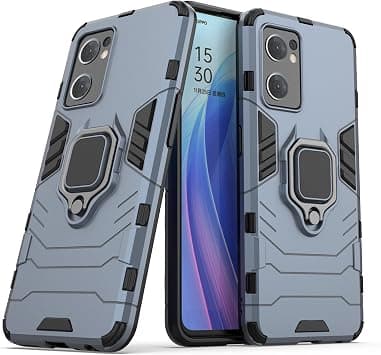 Case for OPPO Reno 7 5G / OPPO Find X5 Lite 5G,Hybrid Heavy Duty Protection Shockproof Defender Kickstand Armor Case Cover,Navy on Amazon.ae - Price Tracker