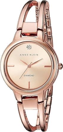 Anne Klein Women's Genuine Diamond Dial Bangle Watch on Amazon.ae - Price Tracker