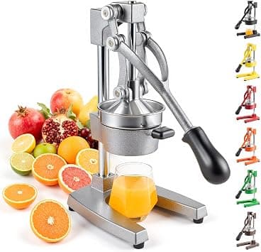CO-Z Commercial Grade Citrus Juicer Professional Hand Press Manual Fruit Juicer Orange Juice Squeezer for Lemon Lime Pomegranate (multicolor, Cast Iron/Stainless Steel) on Amazon.ae - Price Tracker