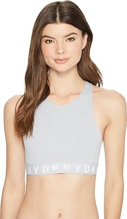 DKNY Women's Seamless Litewear High Neck Solid Crop, Glacier DK, Medium on Amazon.ae - Price Tracker
