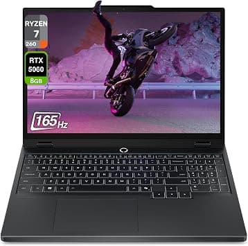 Lenovo Legion 5 Gen 10 Gaming Laptop, AMD Ryzen 7-260, 32 GB DDR5 RAM, 2 TB PCIe SSD, 15.1" WQXGA (2560x1600) Display, Nvidia G-Force RTX 5060, 24-Zone RGB Backlit Keyboard, W11 Home, Eclipse Black on Amazon.ae - Price Tracker