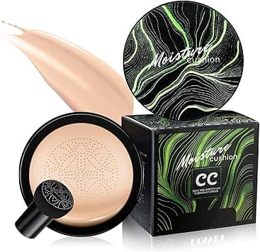 Ivory Mushroom Head Air Cushion CC Cream, Long-Lasting BB Cream Foundation, Moisturizing Concealer with Oil Control, Waterproof Makeup Base Primer for Even Skin Tone on Amazon.ae - Price Tracker
