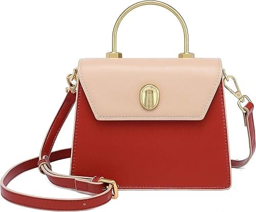Scarleton Mini Top Handle Satchel Handbag for Women, Vegan Leather 3 Compartment Crossbody Bag, Shoulder Purse, H2077 on Amazon.ae - Price Tracker