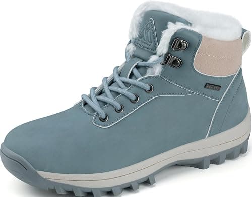 Mishansha Damen Herren Winterschuhe Warm Gefüttert Winterstiefel Wasserdicht Trekking Wanderschuhe Gr.36-48 على Amazon.ae - متتبع الأسعار