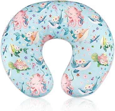 DILIMI Nursing Pillow Cover Stretchy Removable Cover for Breastfeeding Pillows, Ultra Soft Comfortable Slipcover for Baby Girl and Boy, Ocean World على Amazon.ae - متتبع الأسعار