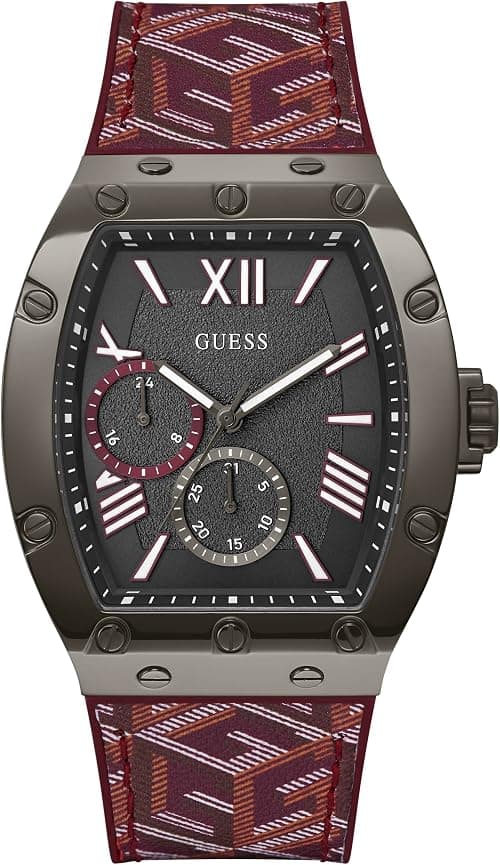 G-Cube Red Leather Multifunction Watch on Amazon.ae - Price Tracker