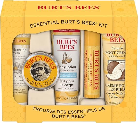 Burt's Bees Essential Kit by for Women - 5 Pc Kit 1oz Body Lotion with Milk and Honey, 0.3o on Amazon.ae - Price Tracker