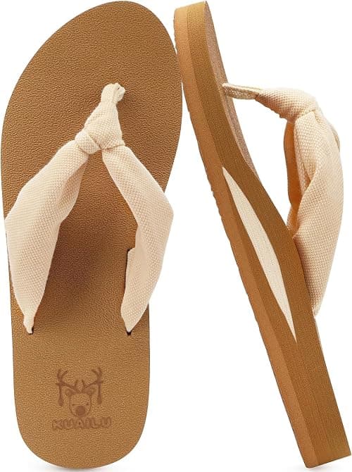 KuaiLu Flip Flops Women Arch Support Yoga Mat Comfortable Summer Beach Walking Thong Cushion Sandals Slip on Orthotic Slides Indoor Outdoor على Amazon.ae - متتبع الأسعار