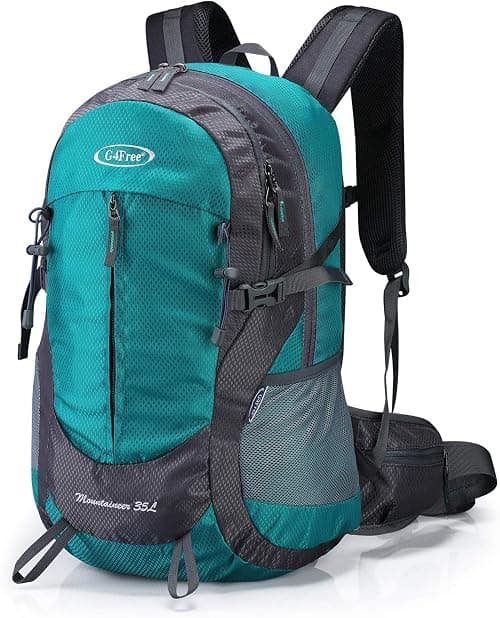 G4Free 35L Hiking Backpack Water Resistant Outdoor Sports Travel Daypack Lightweight with Rain Cover for Women Men on Amazon.ae - Price Tracker