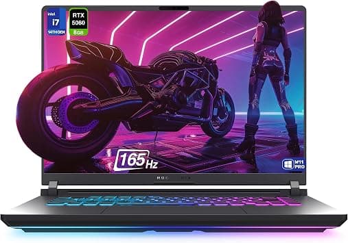 ASUS (Upgraded) ROG Strix G16 Gaming Laptop, Intel i7-14650HX, 64 GB DDR5 RAM, 2 TB PCIe SSD, 16” FHD+ (1920x1200) Display, Nvidia G-Force RTX 5060, 4-Zone RGB Keyboard, W11 Pro, Eclipse Gray على Amazon.ae - متتبع الأسعار
