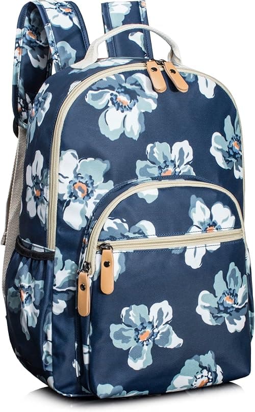 Leaper Water-Resistant Floral School Backpack Travel Bag Bookbags Women Satchel on Amazon.ae - Price Tracker