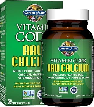 Garden Of Life Raw Calcium Supplement For Women And Men - Vitamin Code Made From Whole Foods With Magnesium, K2, D3 C Plus Probiotics Digestion, 60 Capsules - Amazon.ae Price Tracker