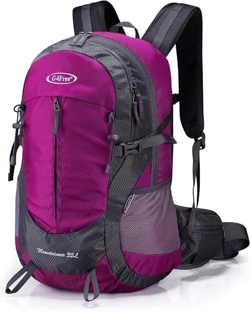 G4Free 35L Hiking Backpack Water Resistant Outdoor Sports Travel Daypack Lightweight with Rain Cover for Women Men on Amazon.ae - Price Tracker