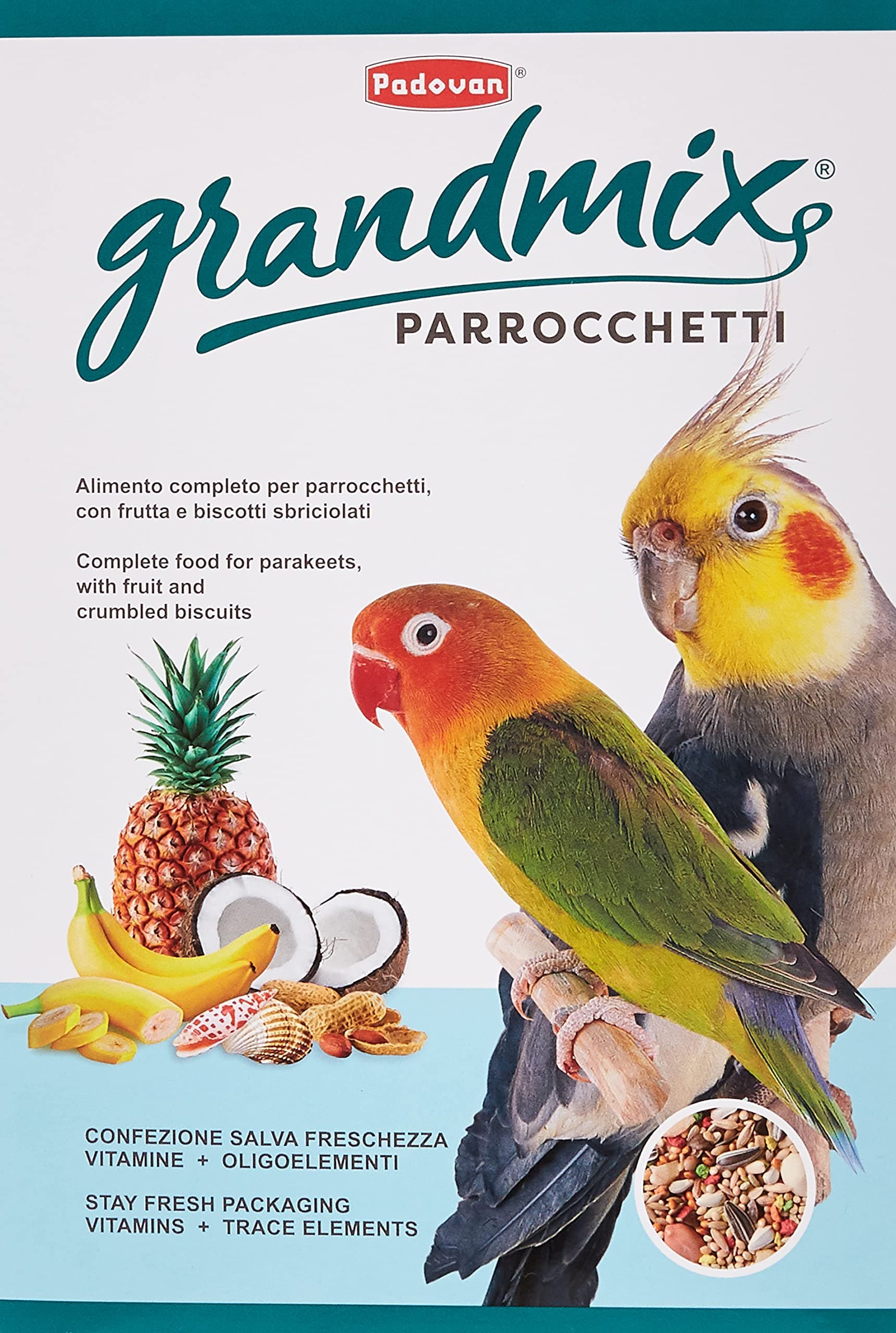 Padovan Grand Mix Parrocchetti Feed, Multi-Colour, 850 G, Pp00185 on Amazon.ae - Price Tracker