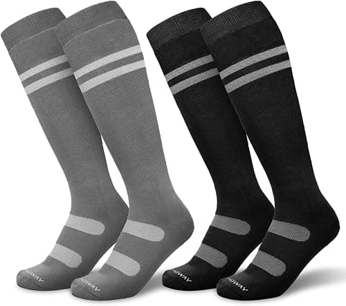 Ski Socks, 2 Pairs Snowboarding and Skiing Socks, OTC Non-Slip Cuff Winter Thermal Warm Socks for Men & Women on Amazon.ae - Price Tracker