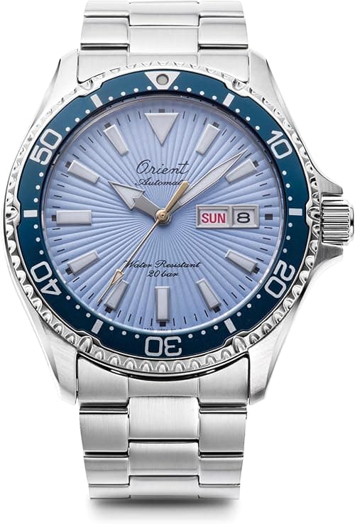 Orient Mako RN-AA0823L Men's Wristwatch, Automatic Mechanic, Diver's Watch, Orient 75th Anniversary Limited to 1,000 Domestic Products, Domestic Manufacturer Warranty Included, Sky Blue, blue (sky on Amazon.ae - Price Tracker
