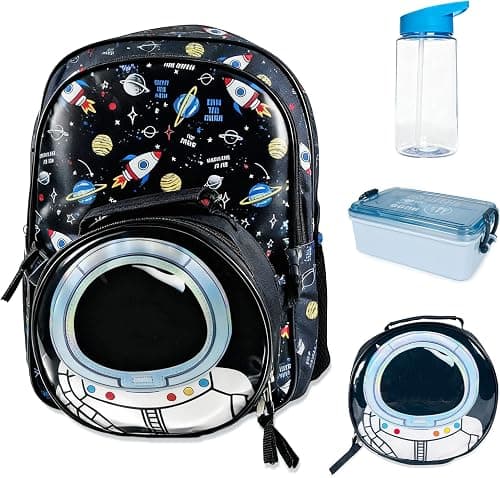 SOOO GOOD Kids Backpack with Detachable Insulated Lunch Bag, Large Capacity Waterproof School Bag with Lunch Box and Water Bottle, Backpack for School Travel Hiking on Amazon.ae - Price Tracker