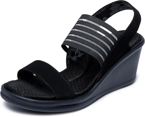 Skechers Rumblers Sci-fi womens Wedge Sandal on Amazon.ae - Price Tracker