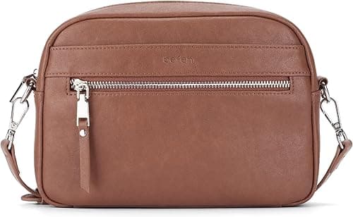 befen Genuine Leather Crossbody Bags for Women Small Camera Purses with Built in RFID Wallet Woman Shoulder Bag Handbags on Amazon.ae - Price Tracker