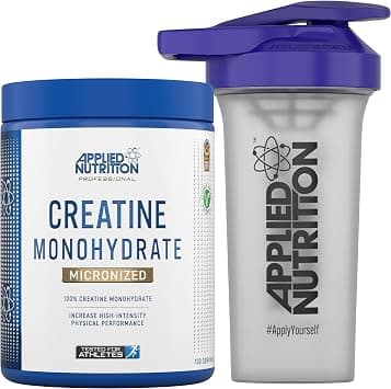 Applied Nutrition Creatine Monohydrate & 700ml Shaker Bundle - Parent (100 Servings (Pack of 1), Unflavoured) on Amazon.ae - Price Tracker