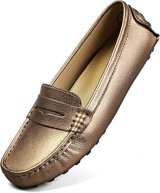Artisure Women's Classic Genuine Leather Penny Loafers Driving Moccasins Casual Slip On Boat Shoes Fashion Comfort Flats على Amazon.ae - متتبع الأسعار