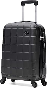Senator Hardside Carryon Luggage 20 Inches Small Suitcase on Wheels for Unisex A207 | Ultra Lightweight cabin size luggage Carry on with Spinner Wheels 4 (Carry-On 20-Inch, Black) on Amazon - Best Deal Finder