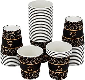 Packwell Paper cup 6.5 oz 50 pcs disposable paper cups perfect for coffee tee etc on Amazon.ae - Price Tracker