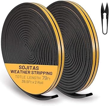 78Ft Weather Stripping for Doors and Windows, Insulation Tape, Sealing Gaskets Windproof Sealing Strips, Insulating Cold, Heat, Dust, Noise and Insect on Amazon.ae - Price Tracker