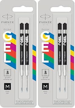 Parker Jotter Originals Gel Pen Refills | Smooth Black Gel Ink Refills | Medium Tip (0.7mm) | 2 Count (Pack of 2) on Amazon.sa - Price Tracker