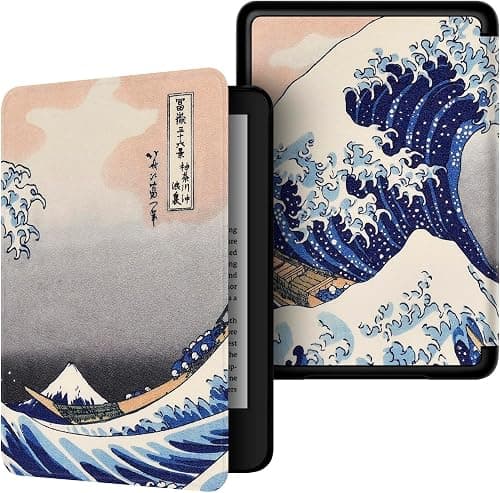 painted pattern case for new 6.0-inch Kindle paperwhite(10th gen, 2018 release), ultra lightweight PU shell case with auto wake/sleep for Kindle 2018 (11) on Amazon.ae - Price Tracker