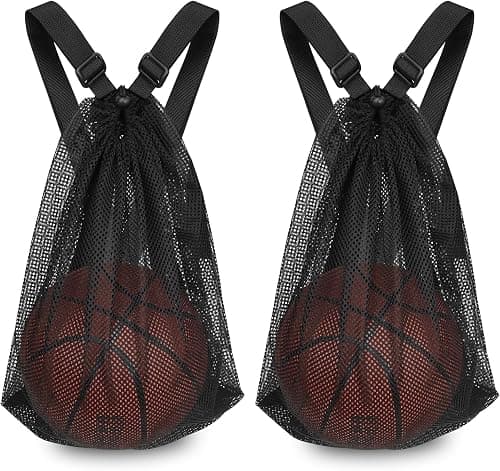 YelaJoy Drawstring Mesh Sports Ball Bag - 15x20 Inch Adjustable Shoulder Straps Backpack for Basketball, Soccer, Volleyball, Baseball & Outdoor Gear على Amazon.ae - متتبع الأسعار