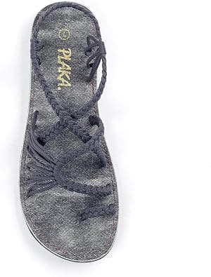 Plaka Flat Sandals for Women Palm Leaf على Amazon.ae - متتبع الأسعار