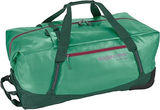 Eagle Creek Migrate 110L Wheeled Duffel Bag – Durable, Weather-Resistant Travel Duffel with Smooth Wheels - Multiple Carry Options for Easy Transport - Willow Green on Amazon.ae - Price Tracker