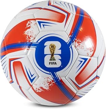 Hy-Pro Officially Licensed FIFA World Cup 2026 Size 5 Turbine Football - Training Ball with Trophy Design & Host Nations Graphics, Football Gifts for Boys - FIFA World Cup 2026 Design على Amazon.ae - متتبع الأسعار