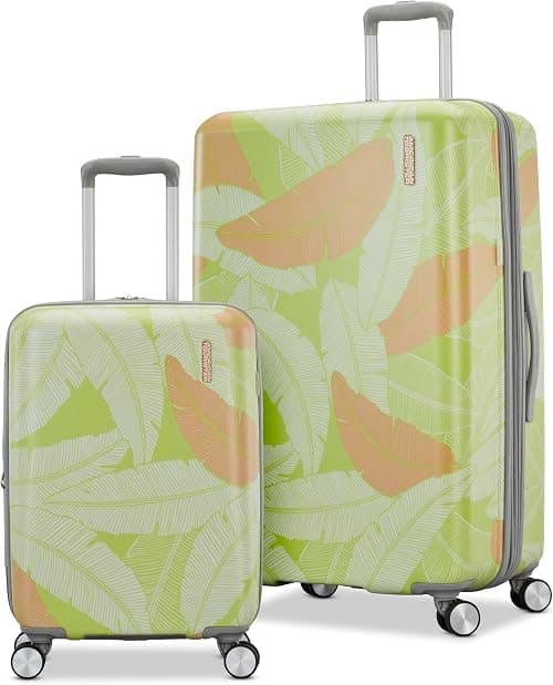 American Tourister Moonlight Hardside Expandable Luggage with Spinner Wheels on Amazon - Best Deal Finder