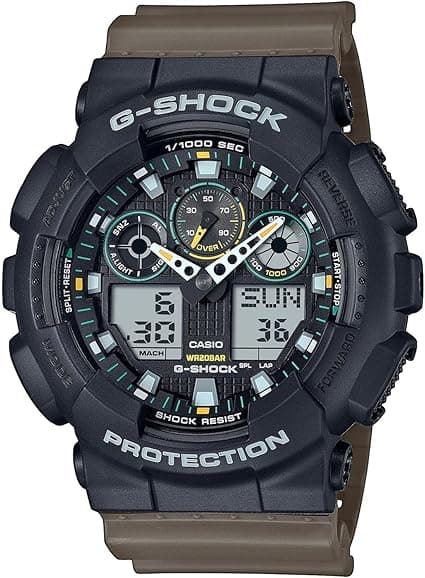 Casio G-Shock Classic Men's Watch Olive/Black GA-100TU-1A3ER on Amazon.ae - Price Tracker