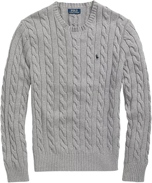 POLO RALPH LAUREN mens Cable-knit Cotton Sweater Pullover Sweater on Amazon.ae - Price Tracker