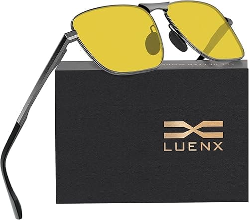 LUENX Aviator Sunglasses for Women Men Polarized Lens with Accessories - UV 400 Protection 60MM on Amazon.ae - Price Tracker
